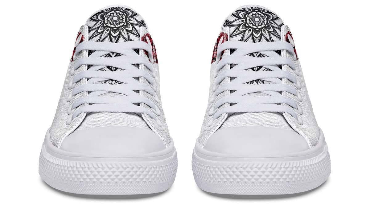 image-Fashion Printed Couple High Top Canvas Shoes