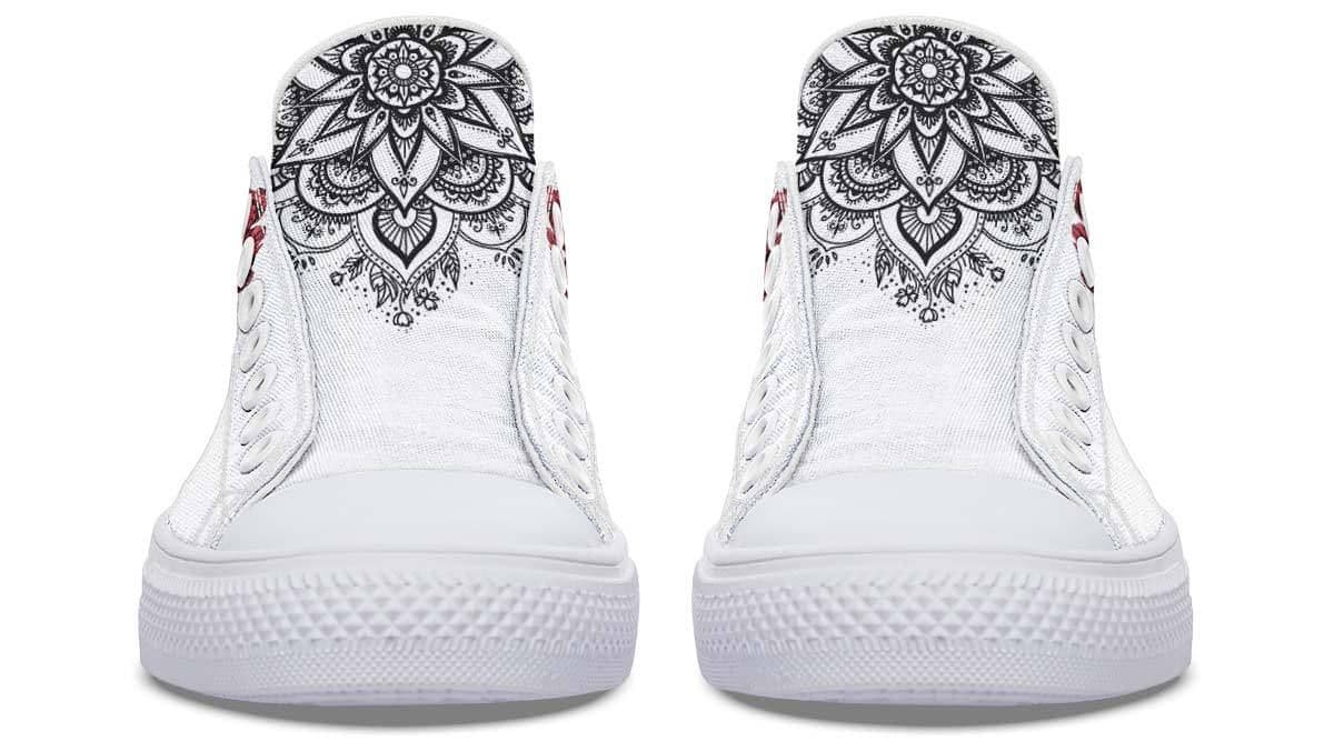 image-Fashion Printed Couple High Top Canvas Shoes