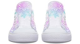 image-Fashion Printed Couple High Top Canvas Shoes