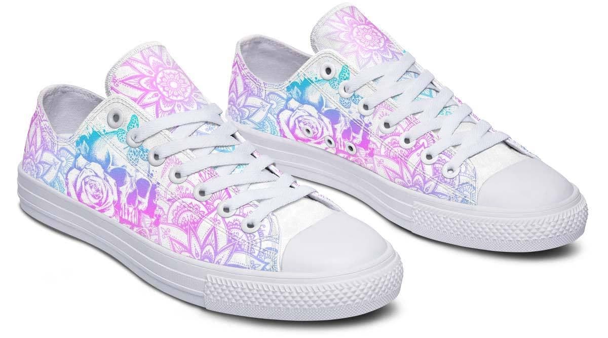 image-Fashion Printed Couple High Top Canvas Shoes