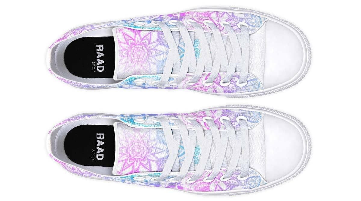 image-Fashion Printed Couple High Top Canvas Shoes