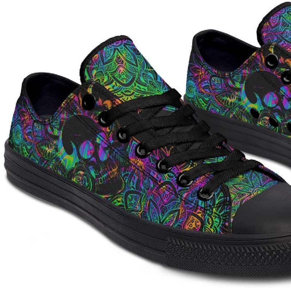 image-Fashion Printed Couple High Top Canvas Shoes
