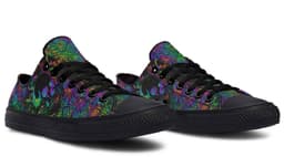 image-Fashion Printed Couple High Top Canvas Shoes