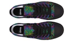 image-Fashion Printed Couple High Top Canvas Shoes