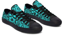 image-Fashion Printed Couple High Top Canvas Shoes