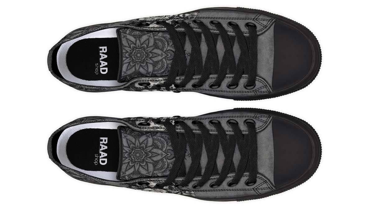 image-Fashion Printed Couple High Top Canvas Shoes