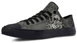 image-Fashion Printed Couple High Top Canvas Shoes