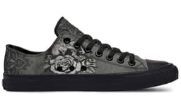 image-Fashion Printed Couple High Top Canvas Shoes
