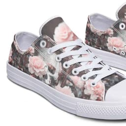 image-Fashion Printed Couple High Top Canvas Shoes