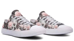 image-Fashion Printed Couple High Top Canvas Shoes