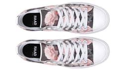 image-Fashion Printed Couple High Top Canvas Shoes