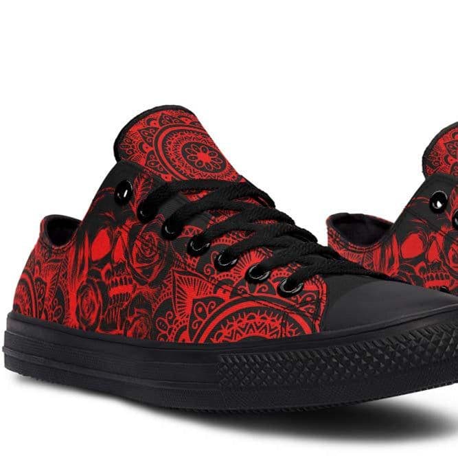image-Fashion Printed Couple High Top Canvas Shoes