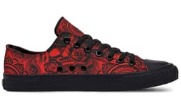 image-Fashion Printed Couple High Top Canvas Shoes