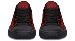 image-Fashion Printed Couple High Top Canvas Shoes