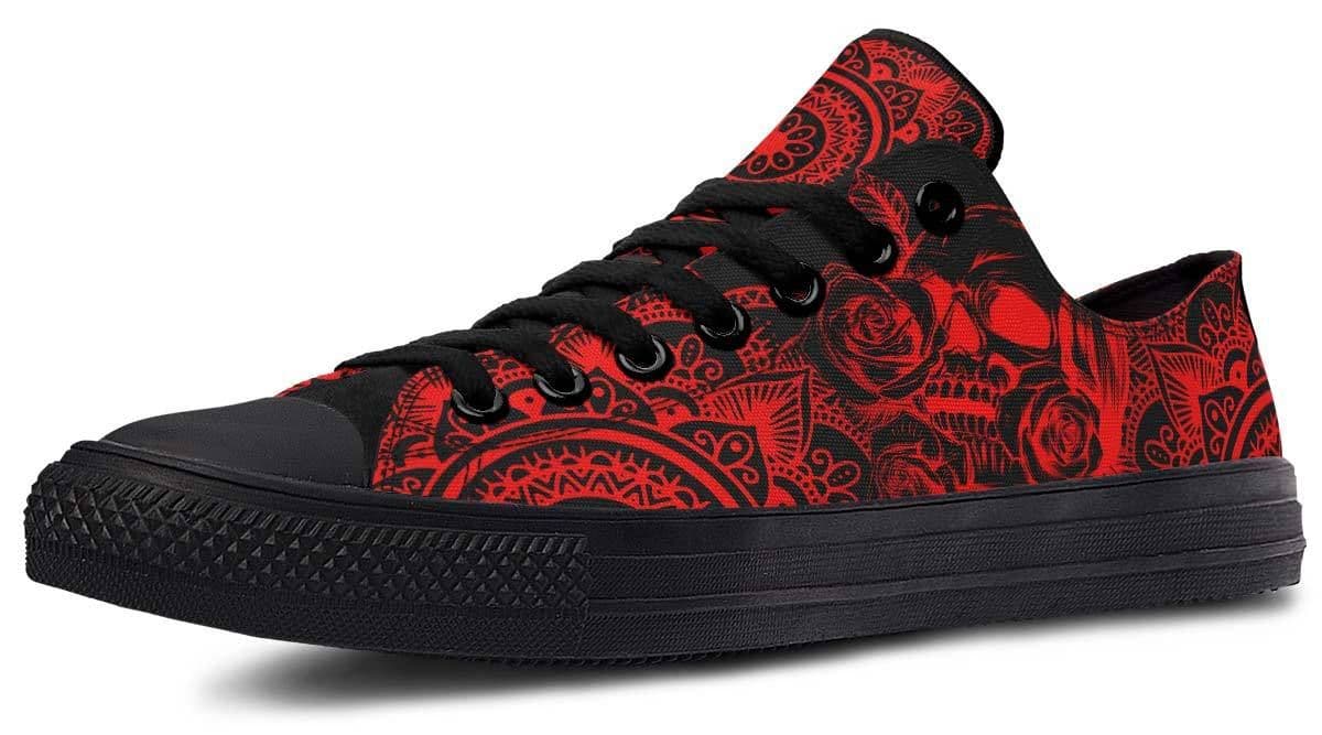 image-Fashion Printed Couple High Top Canvas Shoes
