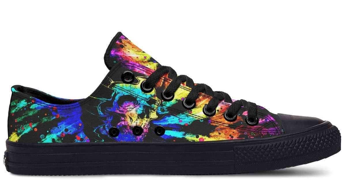 image-Fashion Printed Couple High Top Canvas Shoes