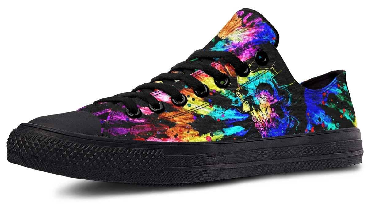 image-Fashion Printed Couple High Top Canvas Shoes