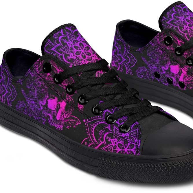 image-Fashion Printed Couple High Top Canvas Shoes