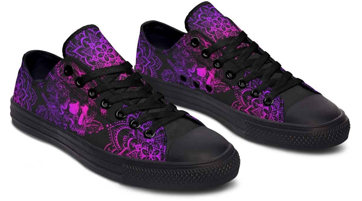 image-Fashion Printed Couple High Top Canvas Shoes