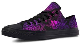 image-Fashion Printed Couple High Top Canvas Shoes
