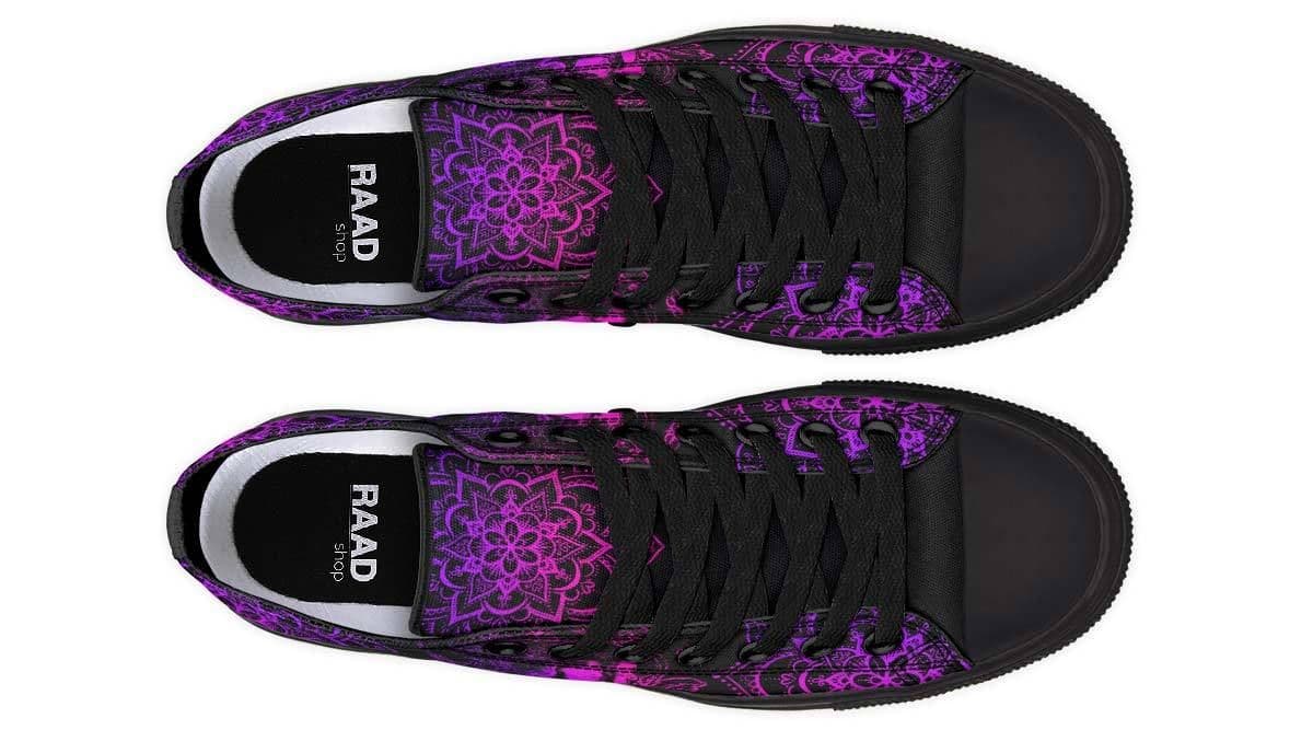 image-Fashion Printed Couple High Top Canvas Shoes