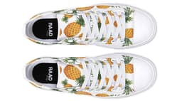 image-Fashion Printed Couple High Top Canvas Shoes