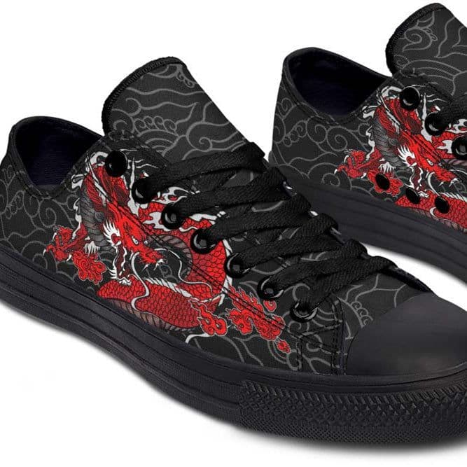 image-Fashion Printed Couple High Top Canvas Shoes