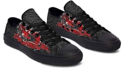 image-Fashion Printed Couple High Top Canvas Shoes