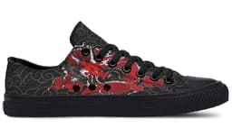 image-Fashion Printed Couple High Top Canvas Shoes