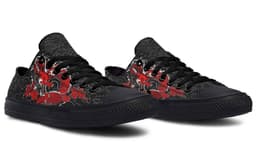 image-Fashion Printed Couple High Top Canvas Shoes