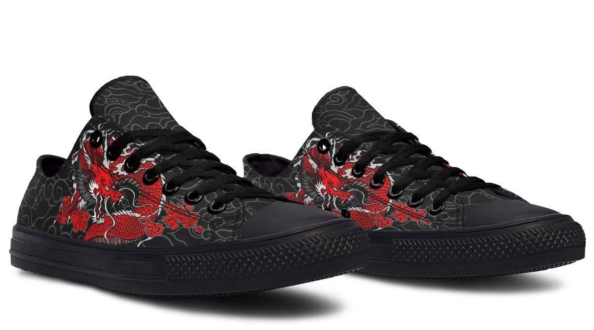 image-Fashion Printed Couple High Top Canvas Shoes