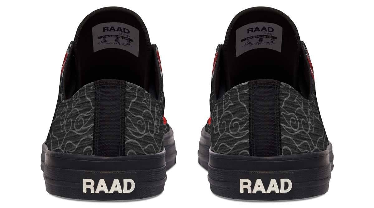 image-Fashion Printed Couple High Top Canvas Shoes