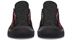 image-Fashion Printed Couple High Top Canvas Shoes