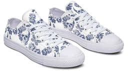 image-Fashion Printed Couple High Top Canvas Shoes
