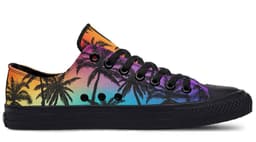 image-Fashion Printed Couple High Top Canvas Shoes