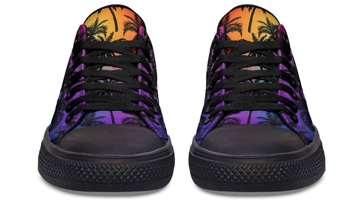 image-Fashion Printed Couple High Top Canvas Shoes