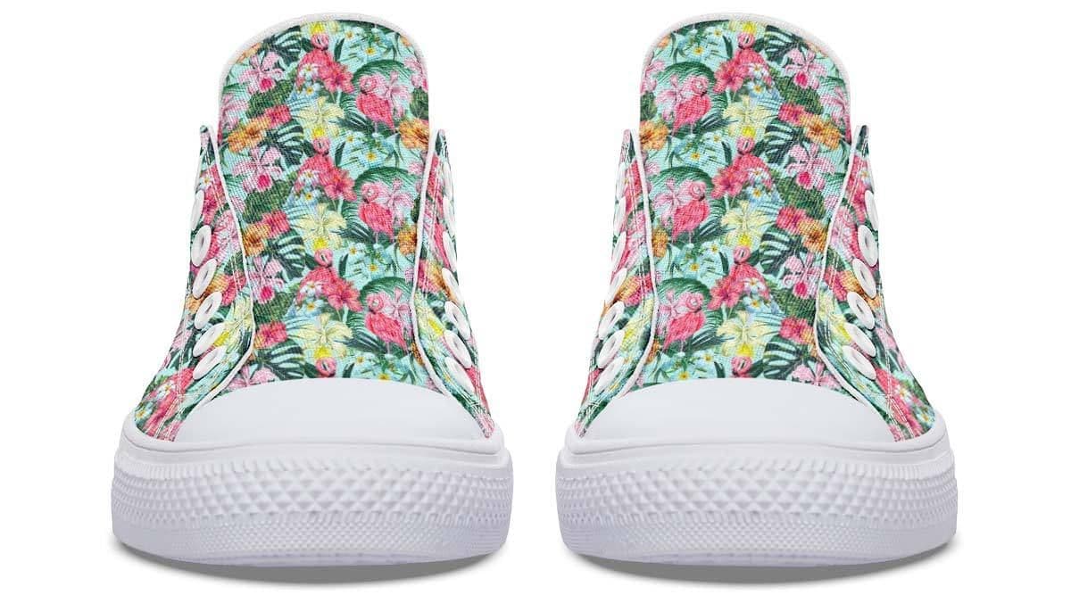 image-Fashion Printed Couple High Top Canvas Shoes