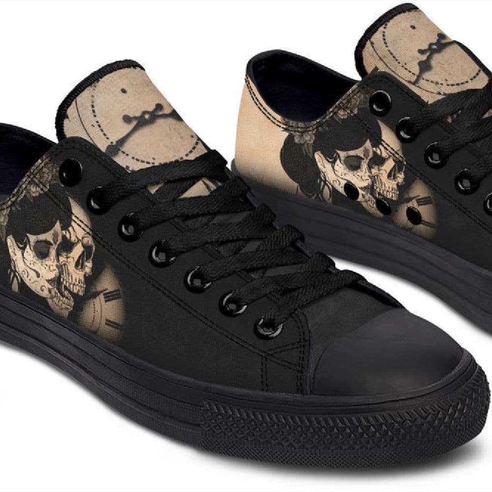 image-Fashion Printed Couple High Top Canvas Shoes