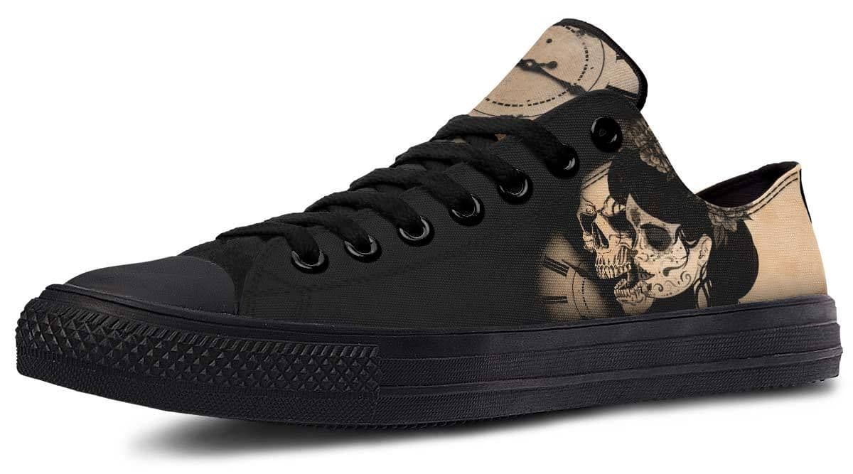 image-Fashion Printed Couple High Top Canvas Shoes