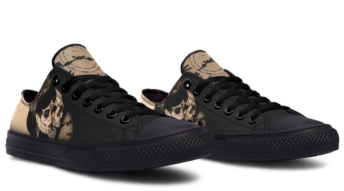 image-Fashion Printed Couple High Top Canvas Shoes