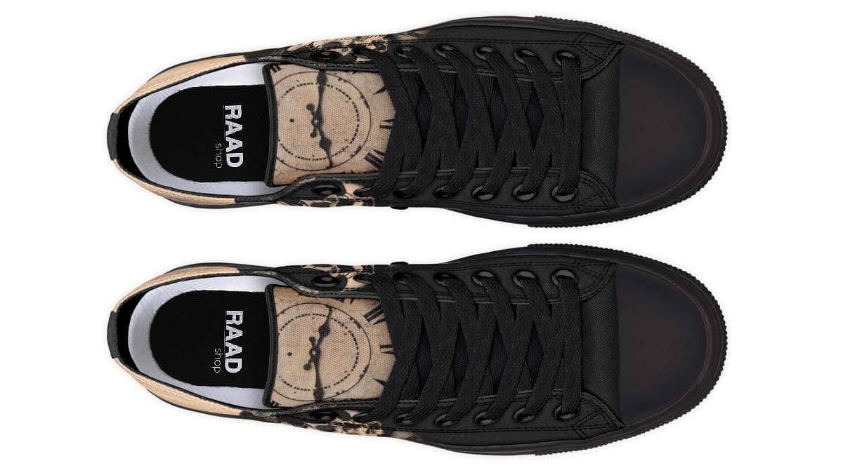 image-Fashion Printed Couple High Top Canvas Shoes