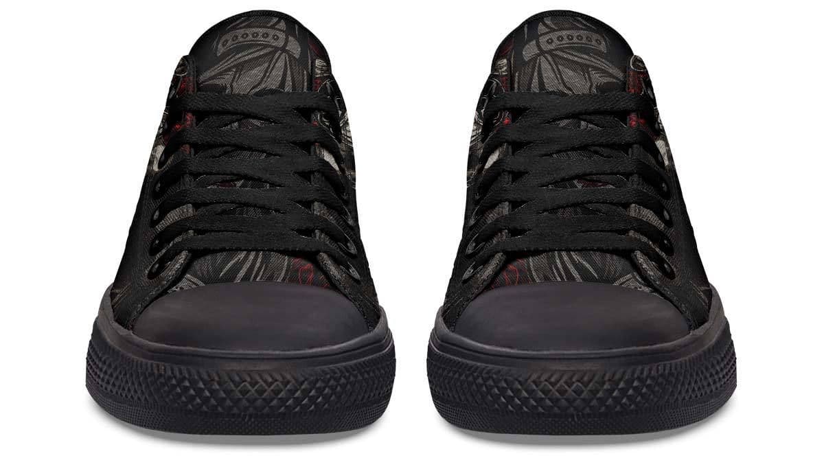image-Fashion Printed Couple High Top Canvas Shoes