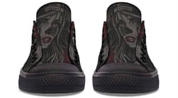 image-Fashion Printed Couple High Top Canvas Shoes