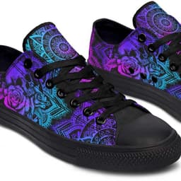 image-Fashion Printed Couple High Top Canvas Shoes