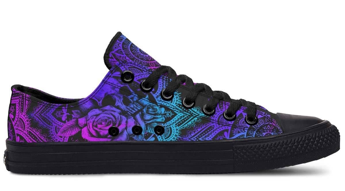 image-Fashion Printed Couple High Top Canvas Shoes