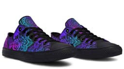 image-Fashion Printed Couple High Top Canvas Shoes