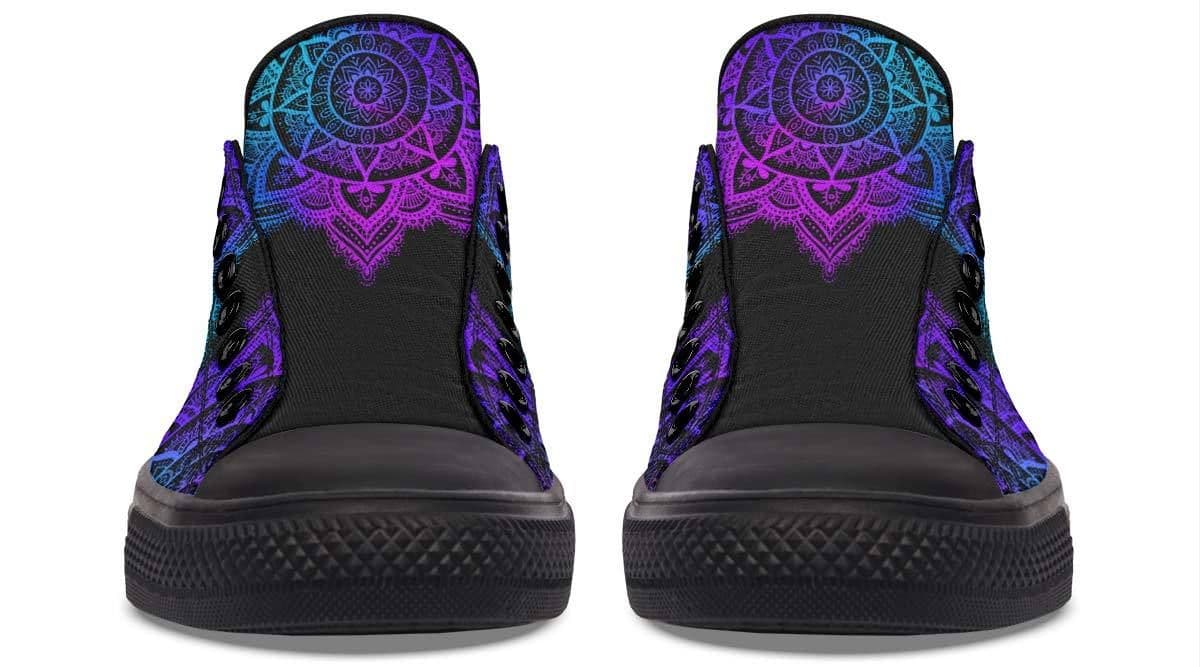 image-Fashion Printed Couple High Top Canvas Shoes