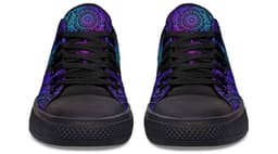 image-Fashion Printed Couple High Top Canvas Shoes