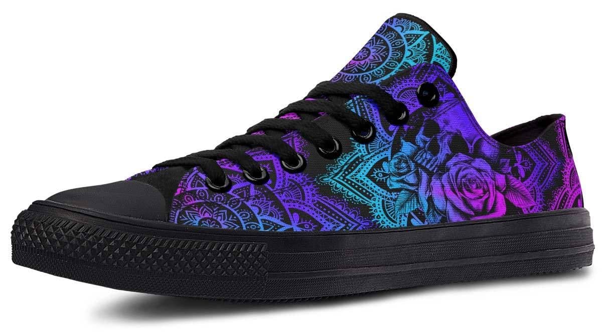 image-Fashion Printed Couple High Top Canvas Shoes