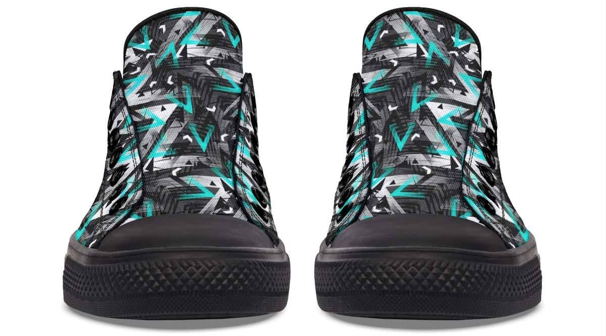 image-Fashion Printed Couple High Top Canvas Shoes